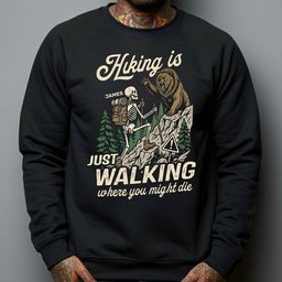 Hiking Is Just Walking Where You Might Die - Personalized Shirt – view 5