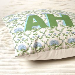 College Dorm Decor Shadow Initials - Personalized Pillow – view 4