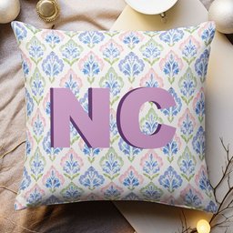 College Dorm Decor Shadow Initials - Personalized Pillow – view 5