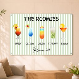 Roommate Drink Trendy College Apartment Dorm - Personalized Metal Sign – view 8