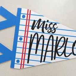 Teacher Custom Name Classroom Decor - Personalized Pennant – view 5