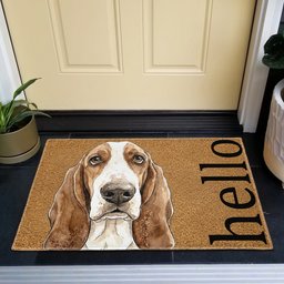 Custom Pet Portrait Funny Doormat Watercolor Art - Personalized Doormat – view 6