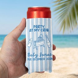 Party At My Crib - Personalized Can Cooler – view 7