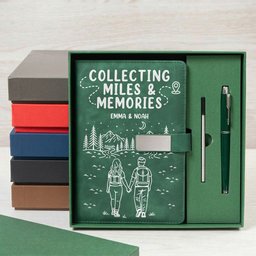 Our Adventure Book - For Camping, Hiking Couples - Personalized Notebook Set – view 6