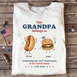250th Anniversary Family Shirt For Mom, Dad, Grandpa, Grandma - Personalized Shirt – view 2