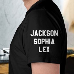 The Man The Myth The Legend - Dad, Papa 250 Years Anniversary - Custom Kids' Names On Sleeve - Personalized Shirt – view 3