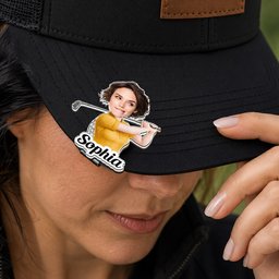 Golf Character And Name Gift For Golf Players, Golf Lover - Personalized Golf Ball Marker – view 5