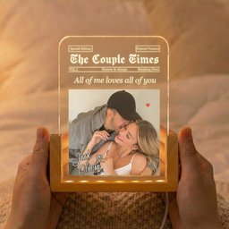 Custom Couples Photo, Boyfriend, Girlfriend, Husband, Wife Valentines Day, Anniversary Gifts - Personalized Night Light – vie