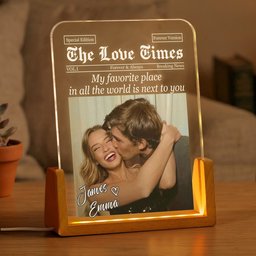 Custom Couples Photo, Boyfriend, Girlfriend, Husband, Wife Valentines Day, Anniversary Gifts - Personalized Night Light – vie