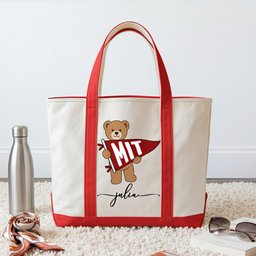 College Pennant School Spirit - Personalized Tote Bag