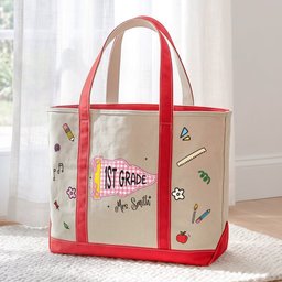 Teacher Pennant Flag - Personalized Tote Bag – view 4