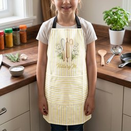 Custom Birth Month Flower With Name Gift For Her, Grandma, Mom - Personalized Apron – view 6