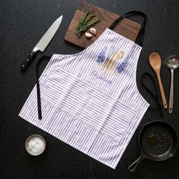 Custom Birth Month Flower With Name Gift For Her, Grandma, Mom - Personalized Apron – view 4