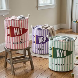 Custom School Pennant Flag - Personalized Basket – view 3