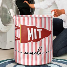 Custom School Pennant Flag - Personalized Basket – view 4