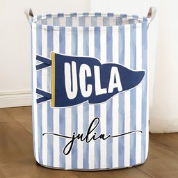 Custom School Pennant Flag - Personalized Basket – view 2