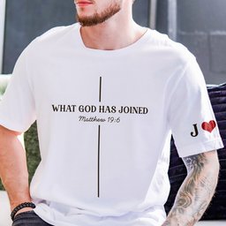 Christian Couples Matching Shirts For Him, Her, Newlywed - Personalized Shirt – view 6