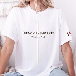 Christian Couples Matching Shirts For Him, Her, Newlywed - Personalized Shirt – view 4