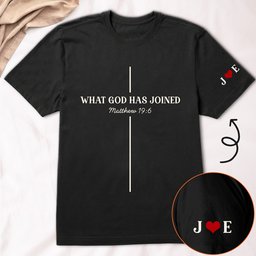 Christian Couples Matching Shirts For Him, Her, Newlywed - Personalized Shirt – view 8