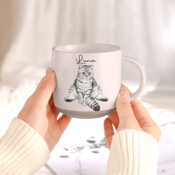 Gift For Pet Lovers Custom Pet Portrait Watercolor - Personalized Mug – view 6
