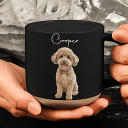 Gift For Pet Lovers Custom Pet Portrait Watercolor - Personalized Mug – view 4