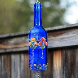 Sisters Different Flowers From The Same Garden Mother Of Pearl Style - Personalized Wind Chime – view 6