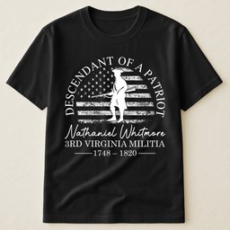 Descendant Of A Patriot Family History - Personalized Shirt – view 2