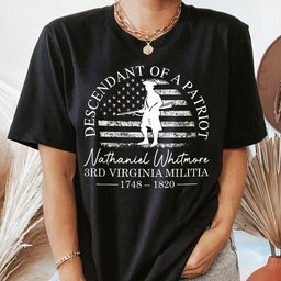 Descendant Of A Patriot Family History - Personalized Shirt – view 3