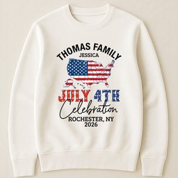 Happy Independence Family Matching Shirt - Personalized Shirt – view 4