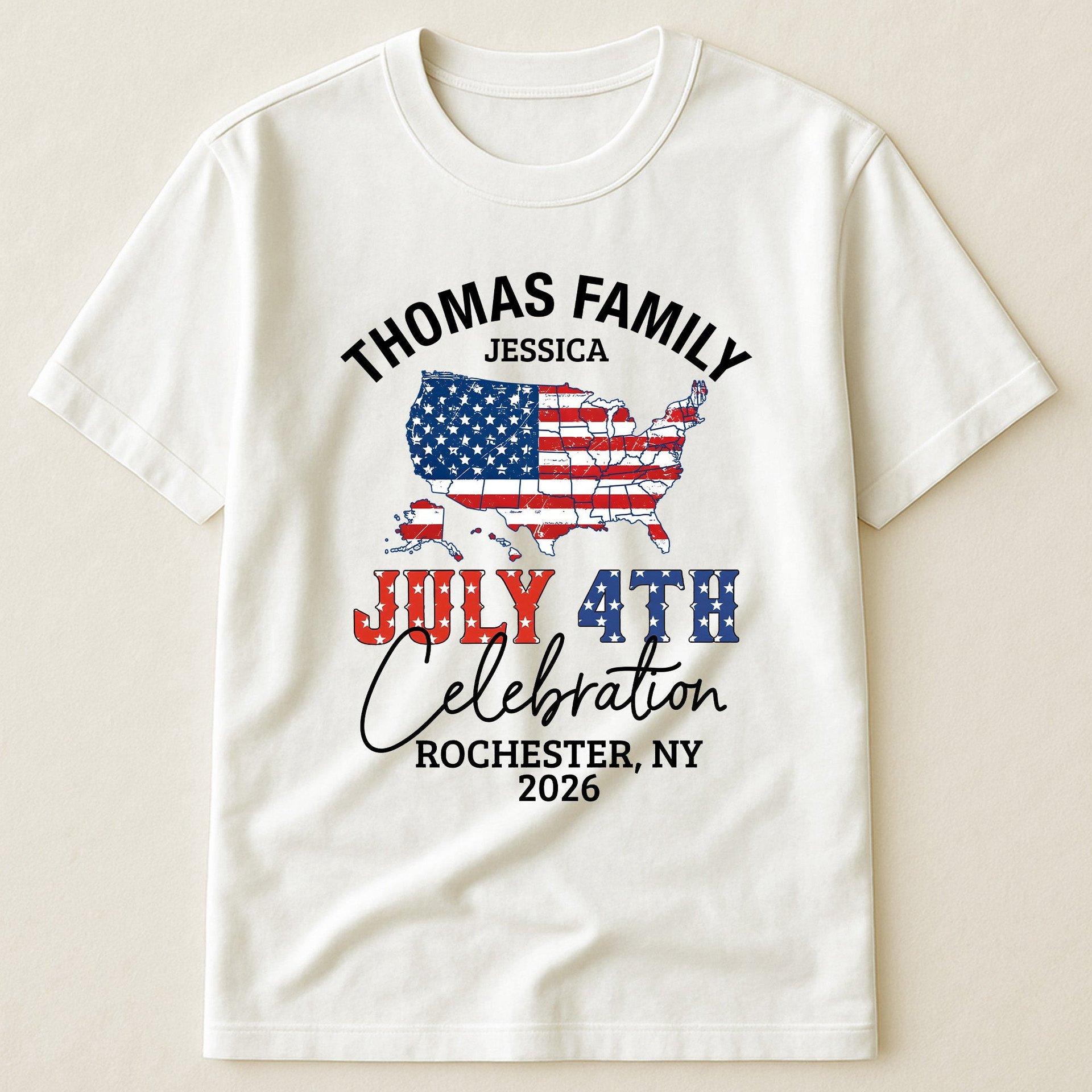 Happy Independence Family Matching Shirt - Personalized Shirt