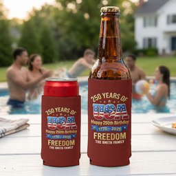 250 Years Of Freedom - Personalized Can Cooler – view 3