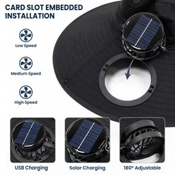 The Man, The Myth, The Gardening Legend - Personalized Solar Fan Hat – view 6