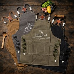Grill Master: The Man, The Myth, The Legend,Father's Day Gift For Dad, Husband - Personalized Apron – view 3