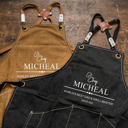 Grill Master: The Man, The Myth, The Legend,Father's Day Gift For Dad, Husband - Personalized Apron – view 4