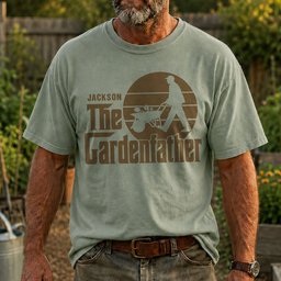 The Gardenfather Funny Gardening Gardener Father's Day Gift - Personalized Shirt – view 2