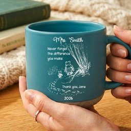 Never Forget The Difference You Make - Thank You Gifts For Teacher, Coworkers Retirement - Personalized Mug – view 2