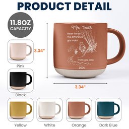 Never Forget The Difference You Make - Thank You Gifts For Teacher, Coworkers Retirement - Personalized Mug – view 8