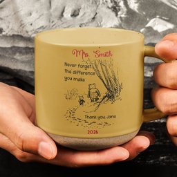 Never Forget The Difference You Make - Thank You Gifts For Teacher, Coworkers Retirement - Personalized Mug – view 4