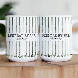 Best Dad By Par Custom Name Golf Dad Father's Day Gift For Dad, Husband - Personalized Mug – view 3