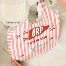 Custom School Pennant Flag - Personalized Tote Bag – view 5