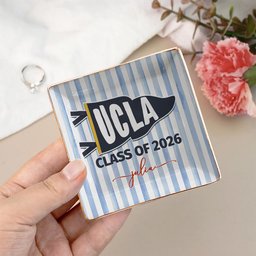 Custom School Pennant Flag - Personalized Jewelry Dish – view 8