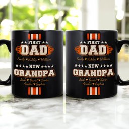 First Dad Now Grandpa - Personalized Mug – view 2