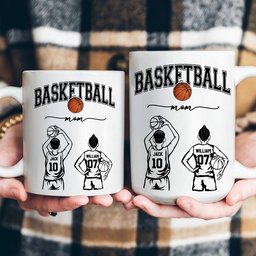 Mother's Day Gifts, Custom Basketball Mom, Grandma - Personalized Mug – view 4