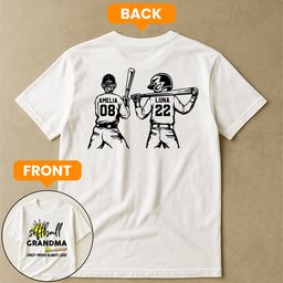 Mother's Day Gifts, Softball Grandma, Crazy Proud, Always Loud - Personalized Shirt – view 3