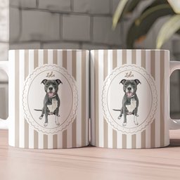 Custom Pet Portrait Watercolor New Version Gift For Dog Lover, Cat Lover - Personalized Mug – view 4