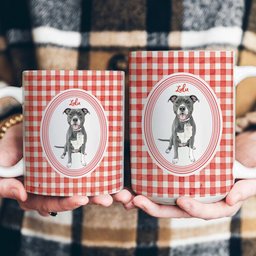 Custom Pet Portrait Watercolor New Version Gift For Dog Lover, Cat Lover - Personalized Mug – view 6