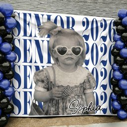 Senior Custom Vintage Photo - Personalized Backdrop – view 7