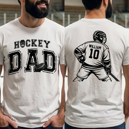 Hockey Dad, Daddy, Grandpa - Personalized Shirt – view 2
