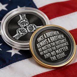 Once A Brother, Always A Brother, No Matter The Distance - Personalized Coin – view 5