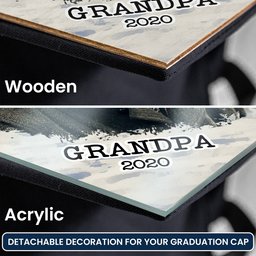 On Your Graduation Day Memorial Custom Photo - Personalized Graduation Cap Topper – view 4